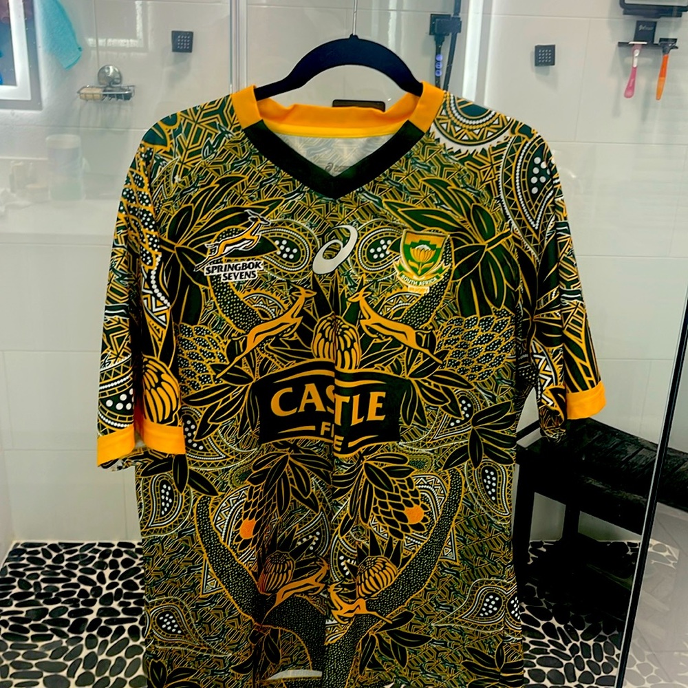 South Africa National Rugby Union  Team Nelson Mandela 100 Jersey